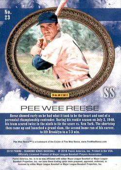 2018 Panini Diamond Kings - Framed Gray #23 Pee Wee Reese Back