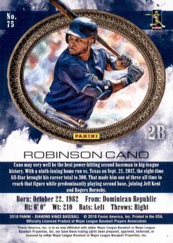 2018 Panini Diamond Kings - Framed Gray #75 Robinson Cano Back