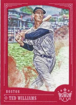 2018 Panini Diamond Kings - Framed Red #9 Ted Williams Front
