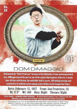 2018 Panini Diamond Kings - Framed Red #39 Dom DiMaggio Back