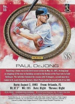 2018 Panini Diamond Kings - Framed Red #55 Paul DeJong Back