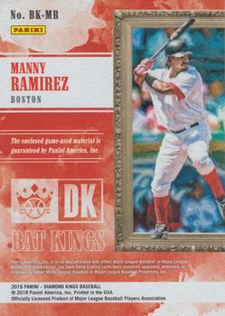 2018 Panini Diamond Kings - Bat Kings #BK-MR Manny Ramirez Back