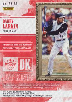 2018 Panini Diamond Kings - Bat Kings Holo Silver #BK-BL Barry Larkin Back
