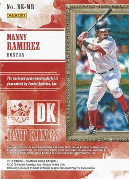 2018 Panini Diamond Kings - Bat Kings Holo Silver #BK-MR Manny Ramirez Back