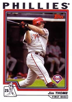 2004 Topps #1 Jim Thome Front
