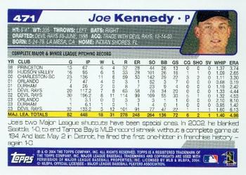 2004 Topps #471 Joe Kennedy Back
