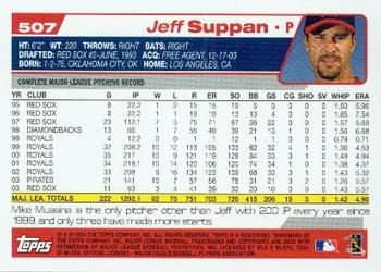 2004 Topps #507 Jeff Suppan Back