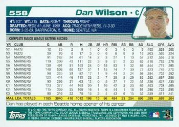 2004 Topps #558 Dan Wilson Back