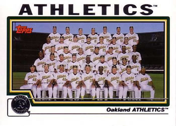 2004 Topps #658 Oakland Athletics Front