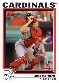 2004 Topps #6 Mike Matheny Front