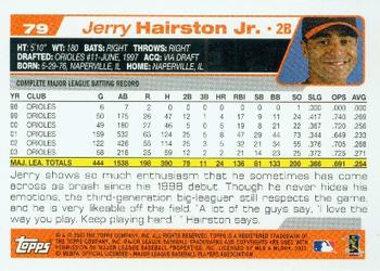 2004 Topps #79 Jerry Hairston Jr. Back