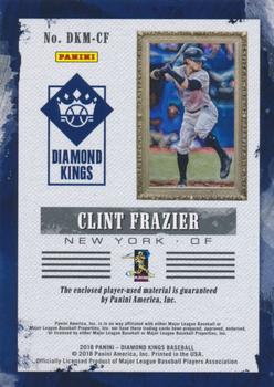 2018 Panini Diamond Kings - DK Materials #DKM-CF Clint Frazier Back