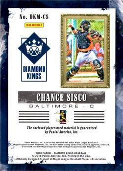 2018 Panini Diamond Kings - DK Materials #DKM-CS Chance Sisco Back