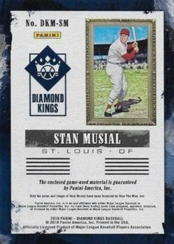 2018 Panini Diamond Kings - DK Materials #DKM-SM Stan Musial Back