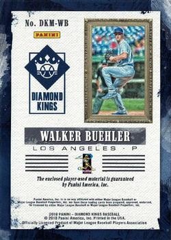 2018 Panini Diamond Kings - DK Materials #DKM-WB Walker Buehler Back