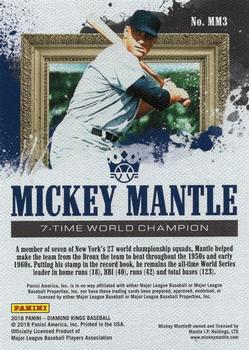 2018 Panini Diamond Kings - Mickey Mantle Collection #MM3 Mickey Mantle Back
