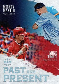2018 Panini Diamond Kings - Past and Present #PP8 Mickey Mantle / Mike Trout Front