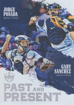2018 Panini Diamond Kings - Past and Present #PP15 Gary Sanchez / Jorge Posada Front
