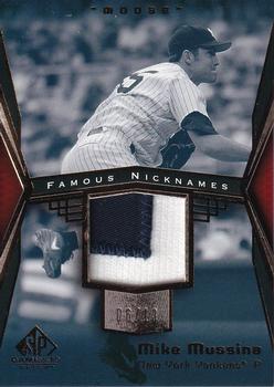 2004 SP Game Used Patch - Famous Nicknames #FN-MM Mike Mussina Front
