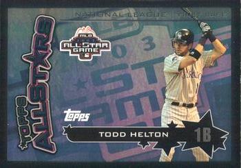 2004 Topps - Topps All-Stars #TAS17 Todd Helton Front