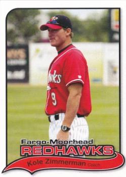 2012 Fargo-Moorhead RedHawks #NNO Kole Zimmerman Front