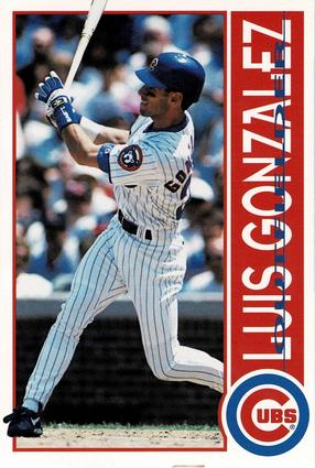 1996 Gatorade Chicago Cubs #9 Luis Gonzalez Front