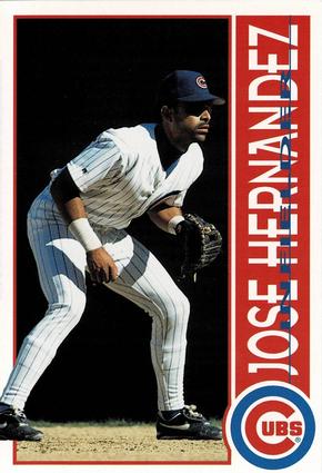 1996 Gatorade Chicago Cubs #11 Jose Hernandez Front
