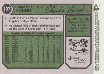 2004 Topps All-Time Fan Favorites #107 Charlie Hough Back