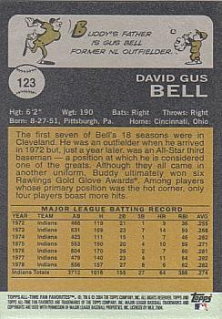 2004 Topps All-Time Fan Favorites #123 Buddy Bell Back
