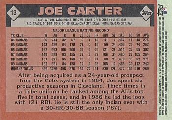 2004 Topps All-Time Fan Favorites #13 Joe Carter Back