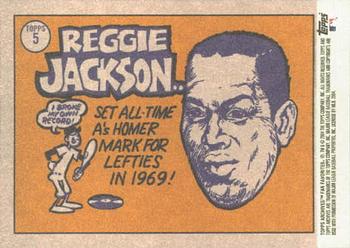 2004 Topps All-Time Fan Favorites #5 Reggie Jackson Back