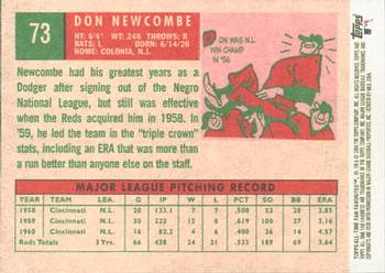 2004 Topps All-Time Fan Favorites #73 Don Newcombe Back