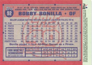 2004 Topps All-Time Fan Favorites #92 Bobby Bonilla Back