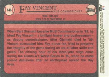 2004 Topps All-Time Fan Favorites #146 Fay Vincent Back