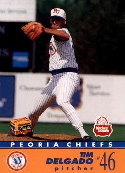 1991 Peoria Chiefs #6 Tim Delgado Front