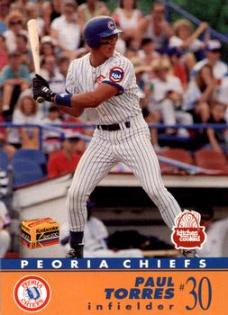 1991 Peoria Chiefs #20 Paul Torres Front