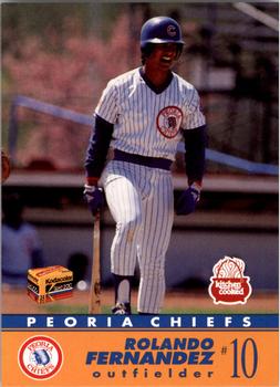 1991 Peoria Chiefs #26 Rolando Fernandez Front