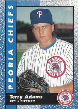 1992 Peoria Chiefs #1 Terry Adams Front
