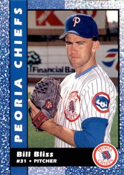 1992 Peoria Chiefs #2 Bill Bliss Front