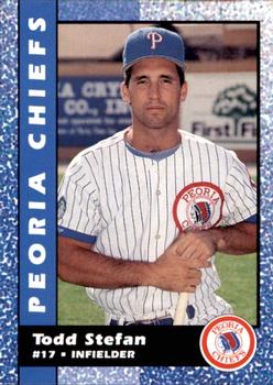 1992 Peoria Chiefs #19 Todd Stefan Front