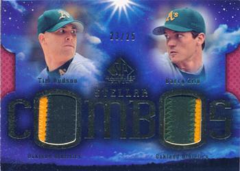 2004 SP Game Used Patch - Stellar Combos Dual #ZH Barry Zito / Tim Hudson Front