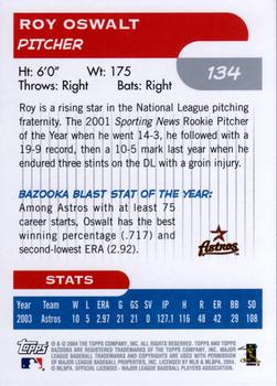 2004 Bazooka #134 Roy Oswalt Back