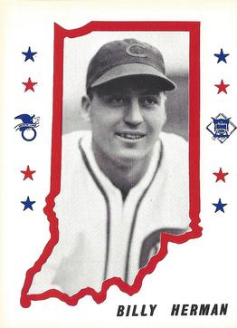 1976 ISCA Hoosier Hot-Stove All-Stars #6 Billy Herman Front
