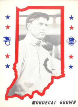 1976 ISCA Hoosier Hot-Stove All-Stars #9 Mordecai Brown Front