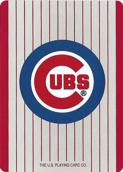 1992 U.S. Playing Card Co. Chicago Cubs Playing Cards #3♠ Mike Harkey Back