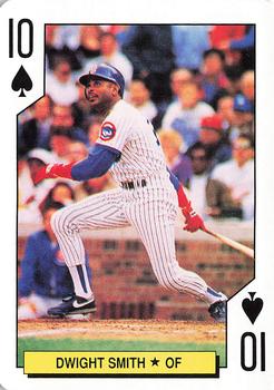 1992 U.S. Playing Card Co. Chicago Cubs Playing Cards #10♠ Dwight Smith Front