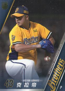 2015 Chinatrust Brothers #15 Victor Garate Front