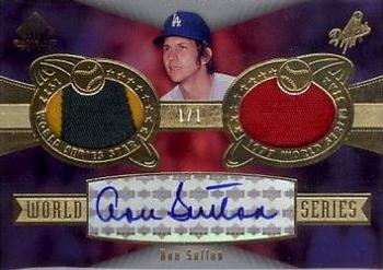 2004 SP Game Used Patch - World Series Autograph Dual #DS Don Sutton Front