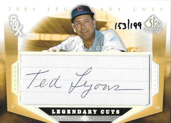 2004 SP Legendary Cuts - Autographs #TL Ted Lyons Front
