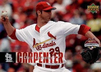 2006 Upper Deck World Series Champions St. Louis Cardinals #3 Chris Carpenter Front